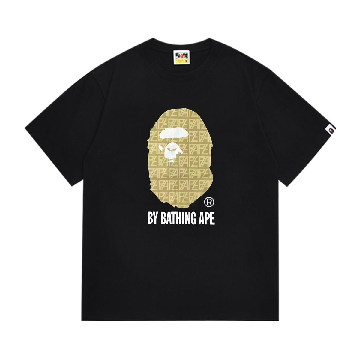 BAPE Gold Ape Head Graphic T-Shirt — hero
