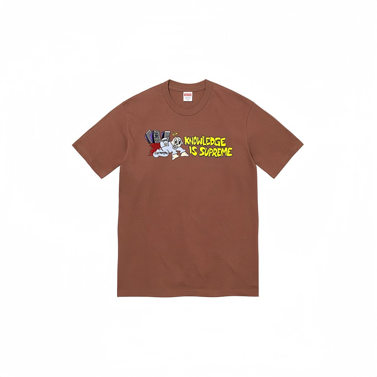 Supreme Knowledge Cartoon Graphic T-Shirt — front
