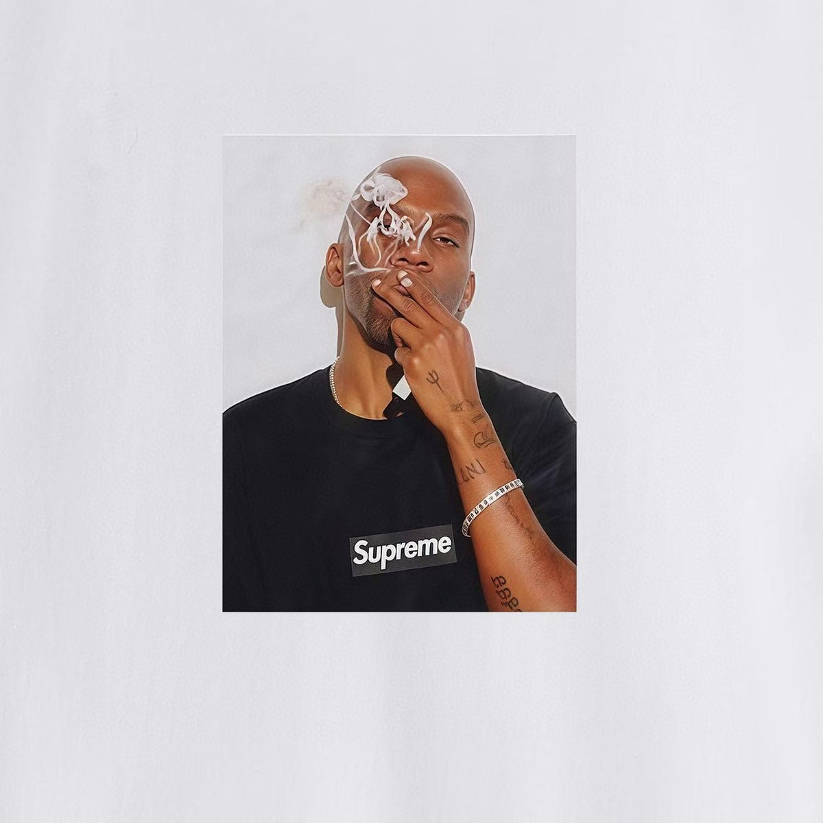 Supreme Dean Blunt Portrait Graphic T-Shirt — detail