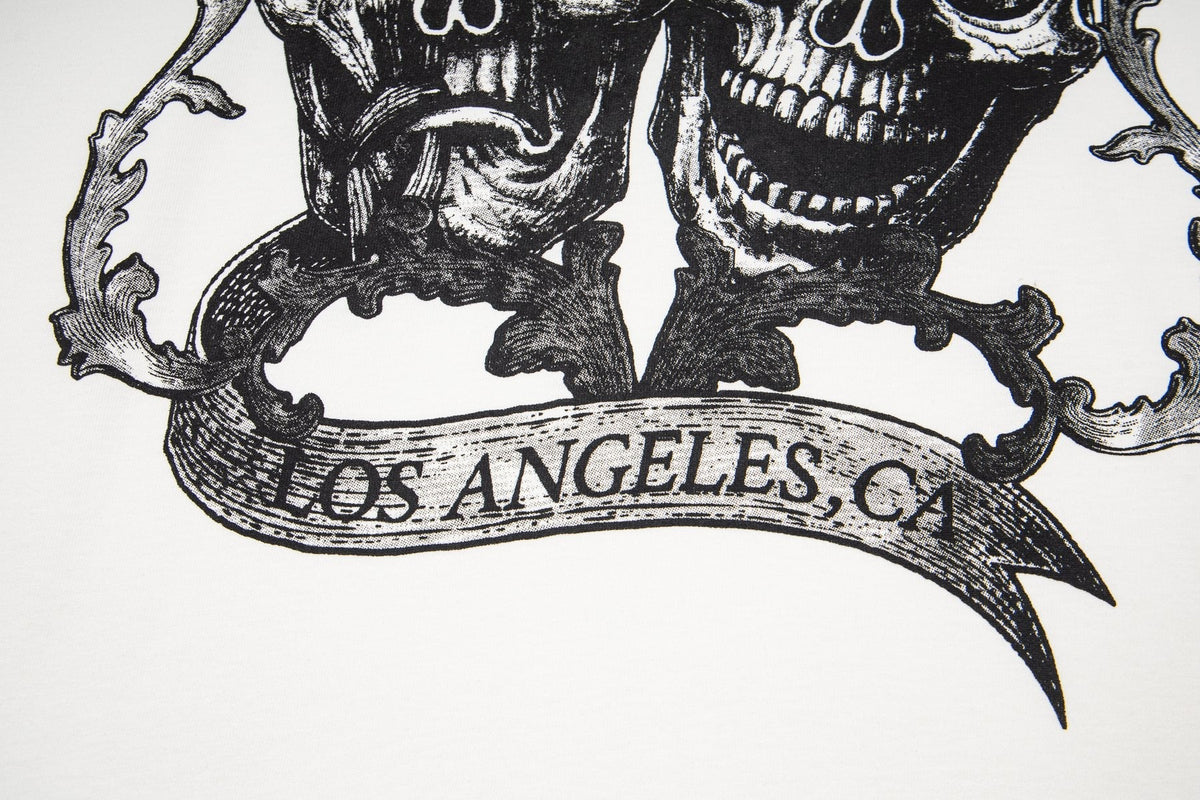 ASAALL White Graphic Sleeveless T-Shirt — detail