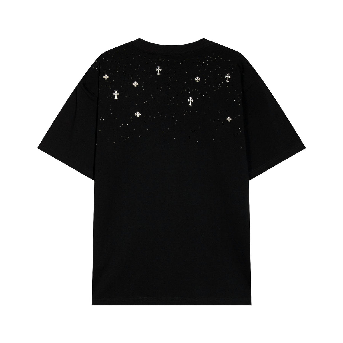 Chrome Hearts Rhinestone Cross Embellished T-Shirt — back