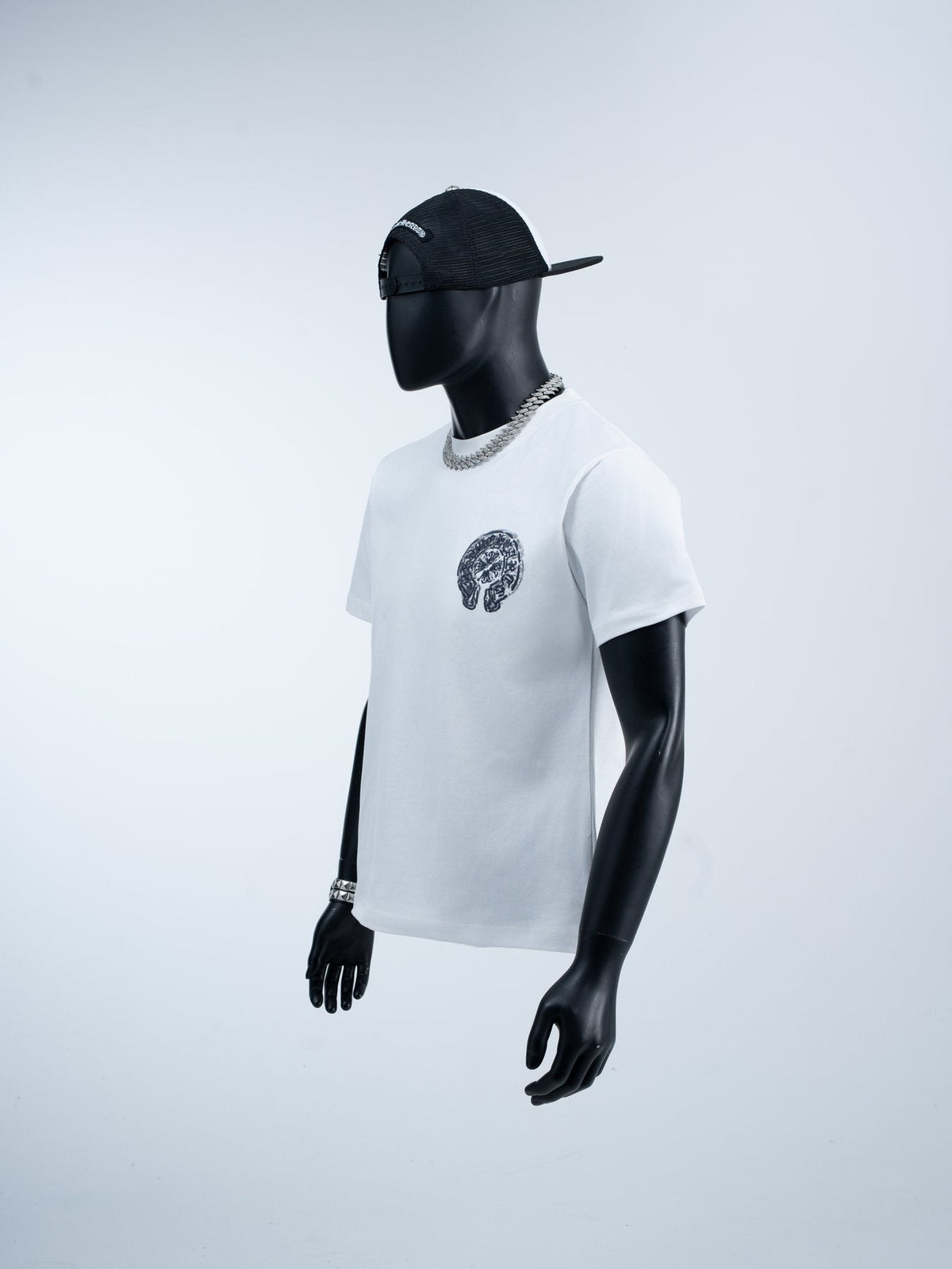 Chrome Hearts Back Emblem Graphic T-Shirt — context