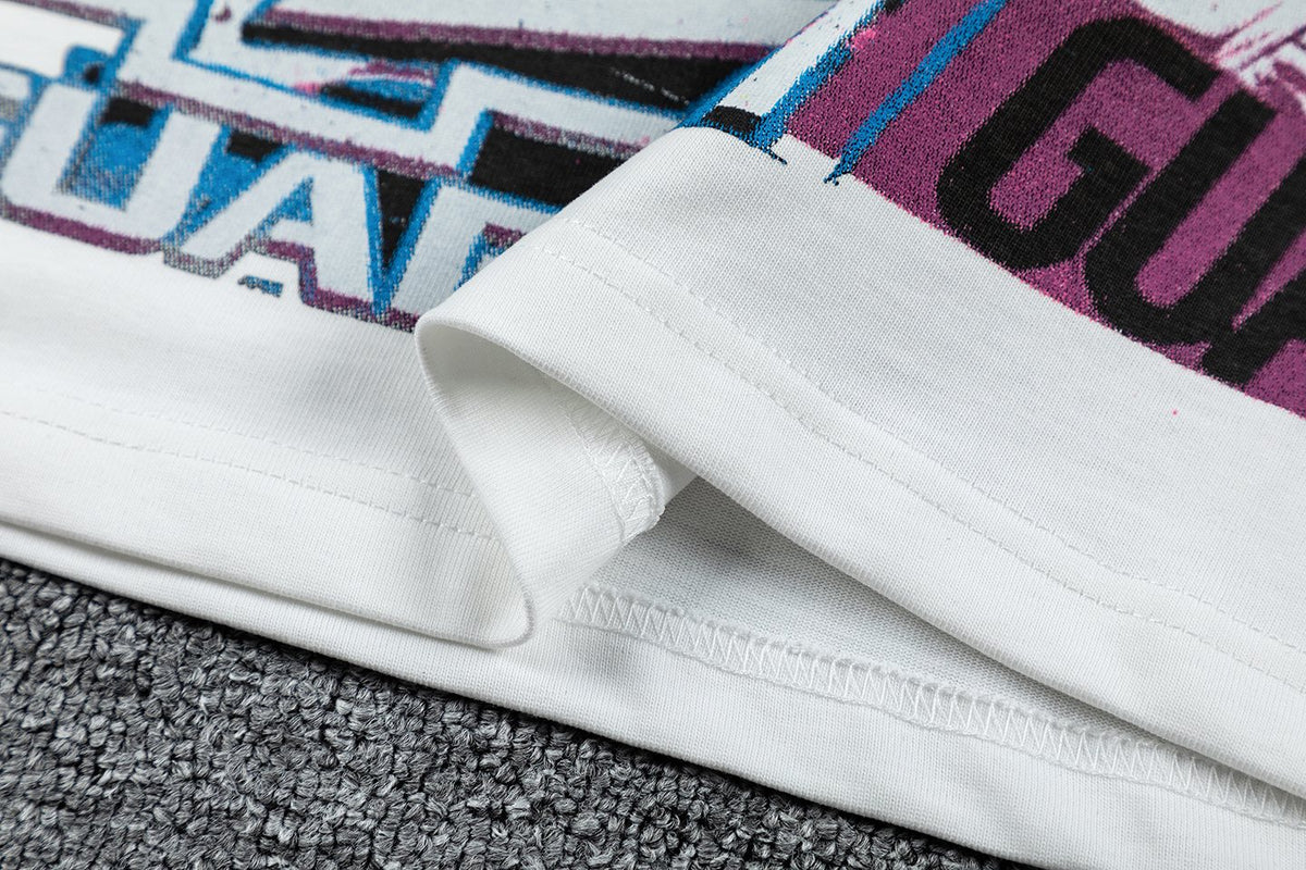 GUAPI Racing Geometric Short-Sleeve T-Shirt — fabric_closeup