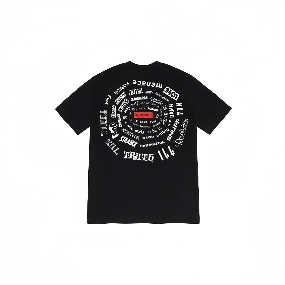 Supreme Spiral Graphic T-Shirt — back